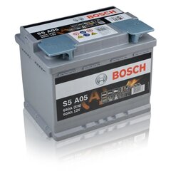 Аккумулятор Bosch AGM 60Ah 680a S5A05 цена и информация | Аккумуляторы | 220.lv