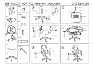Biroja krēsls Q-031 цена и информация | Офисные кресла | 220.lv