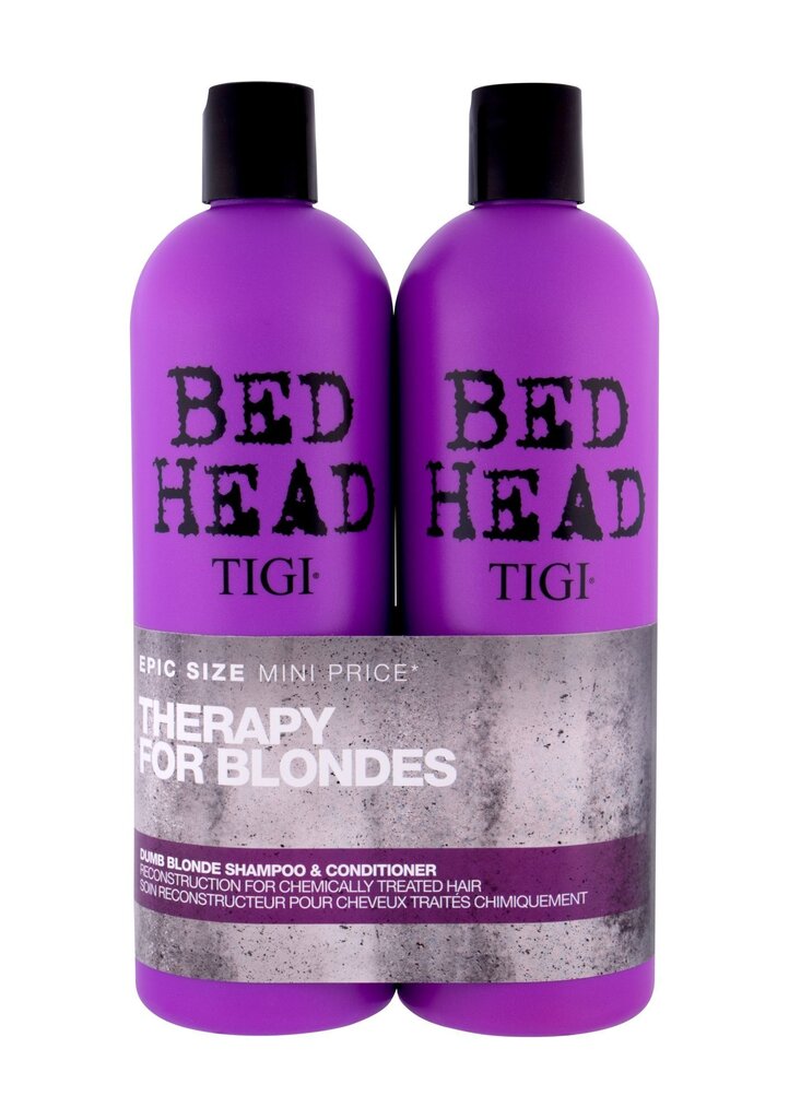 Gaišumatu kopšanas komplekts Tigi Bed Head Dumb Blonde: šampūns, 750 ml + balzams, 750 ml цена и информация | Šampūni | 220.lv