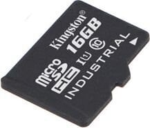 Atmiņas karte Kingston 16GB microSDHC UHS-I Industrial Temp Card Single Pack cena un informācija | Atmiņas kartes mobilajiem telefoniem | 220.lv