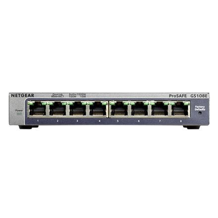 Komutators Netgear GS108E-300PES cena un informācija | Komutatori (Switch) | 220.lv