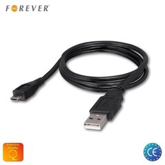 Универсальный микро USB кабель данных и заряда Forever, 3 м, черный цена и информация | Кабели для телефонов | 220.lv