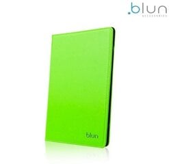 Blun UNT Universāls Eko ādas sāniski atverams maks ar stendu Tablet PC līdz 10" displēju Salātkrāsas цена и информация | Чехлы для планшетов и электронных книг | 220.lv