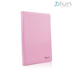 Blun UNT Универсальный Эко кожанный чехол-книжка со стендом Tablet PC до 8" дисплеем Светло Розовый цена и информация | Blun Планшетные компьютеры, электронные книги | 220.lv
