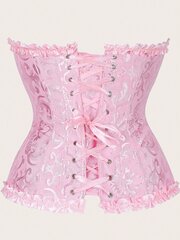 1 gb. Push Up Bustier — dāmu korsete ar mežģīnēm mugurā — uzlabojiet figūru un pārliecību. Rozā XL cena un informācija | Svārki | 220.lv