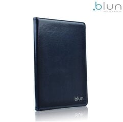 Blun UNT Универсальный Эко кожанный чехол-книжка со стендом Tablet PC до 8" дисплеем Темно Синий цена и информация | Blun Компьютерная техника | 220.lv