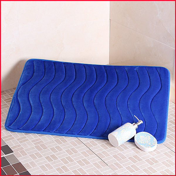 Memory foam paklājs "Benedomo" Deep blue, 50x80 cm cena un informācija | Vannas istabas aksesuāri | 220.lv