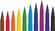 Flomāsteri COLORINO Brush, 10 krāsas цена и информация | Modelēšanas un zīmēšanas piederumi | 220.lv