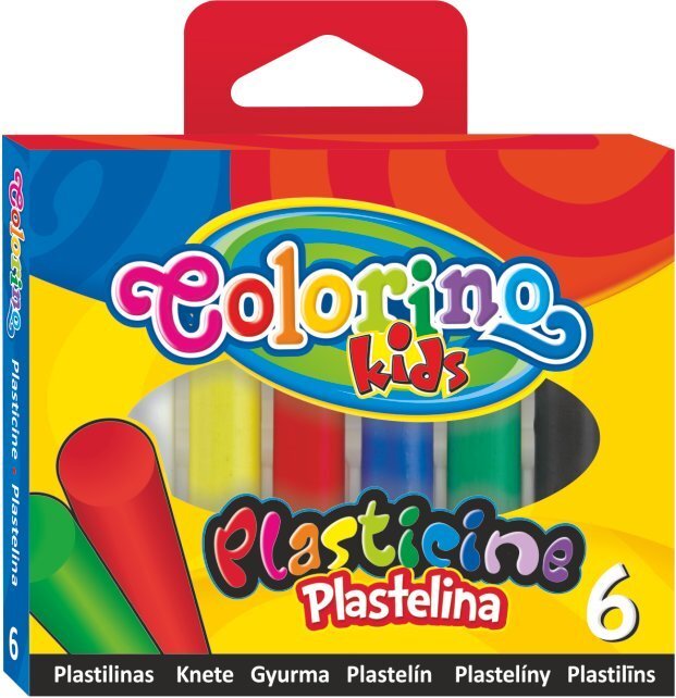 Plastilīns COLORINO, 6 krāsas cena un informācija | Modelēšanas un zīmēšanas piederumi | 220.lv