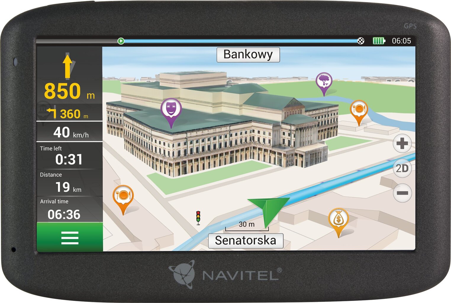 Автомобильная GPS-навигация NAVITEL E500 PND цена | 220.lv