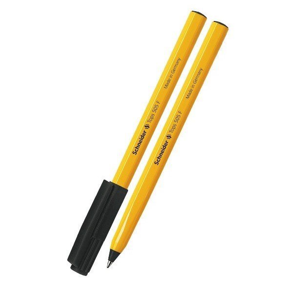 Lodīšu pildspalva Schneider 505 F, melna cena un informācija | Rakstāmpiederumi | 220.lv