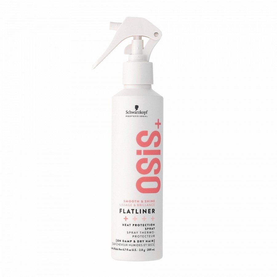 Mati iztaisnojošs sprejs serums no karstuma Schwarzkopf Professional Osis+ Flatliner, 200 ml cena un informācija | Matu veidošanas līdzekļi | 220.lv