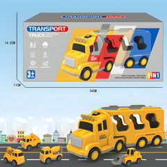 Bērnu celtniecības transportlīdzekļu komplekts ar gaismām un skaņu 5in1 Livman SX600-26A cena un informācija | Rotaļlietas zēniem | 220.lv