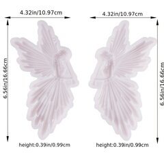 '2gab/Komplekts Ziemassvētku Sveķu Silikona Formas, Ar Eņģeli Feju Meitenēm' cena un informācija | Šūšanas piederumi | 220.lv