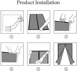 EXTSUD Magnētiskā durvju siets, 140x240 cm, balts cena un informācija | Moskītu tīkli | 220.lv
