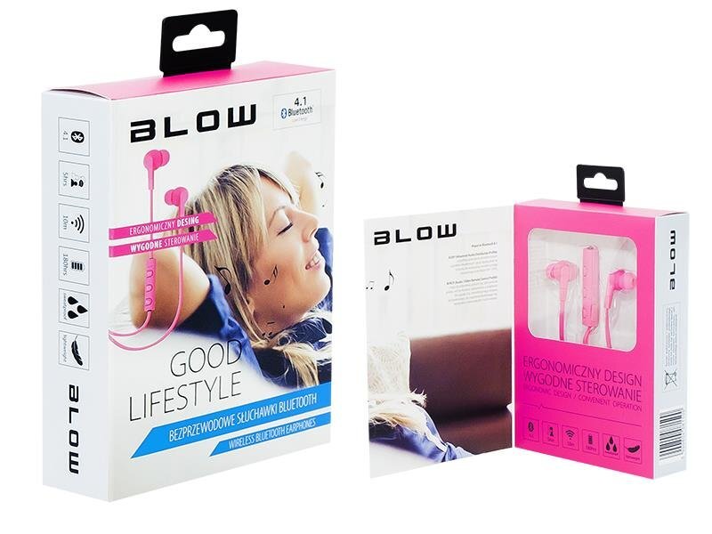Blow 32-775 Bluetooth 4.1 Pink cena un informācija | Austiņas | 220.lv