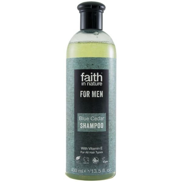 Šampūns vīriešiem ar zilo ciedru Faith In Nature 400 ml cena un informācija | Šampūni | 220.lv