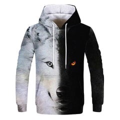 (W1038-XXS）Maģiskā krāsa Galaxy Wolf Hoodie Hoodies Vīriešu цена и информация | Мужские толстовки | 220.lv