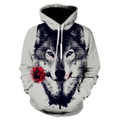 (WD44-XXS）Maģiskā krāsa Galaxy Wolf Hoodie Hoodies Vīriešu цена и информация | Мужские толстовки | 220.lv