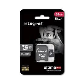 Atmiņas karte Micro SD + adapteris Iebūvēts 64 GB microSDXC UltimaPro cena un informācija | Atmiņas kartes mobilajiem telefoniem | 220.lv