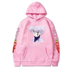 (Pink-XS）Anime Hunter X Hunter Killua Leorio Kurapika Gon Hisoka Pulovers, kapucis, ielu apģērbu topi цена и информация | Мужские толстовки | 220.lv