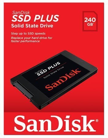 SanDisk PLUS 240GB SATA3 (SDSSDA-240G-G26) cena un informācija | Iekšējie cietie diski (HDD, SSD, Hybrid) | 220.lv