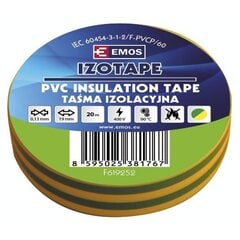 Izolācijas lente PVC IZOTAPE E 19/20 cena un informācija | Rokas instrumenti | 220.lv