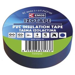 Izolācijas lente PVC IZOTAPE E 19/20 zila цена и информация | Механические инструменты | 220.lv