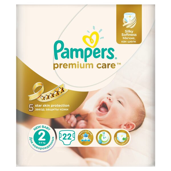 Autiņbiksītes Pampers Premium SP, 2 izmērs, 22 gab. cena | 220.lv