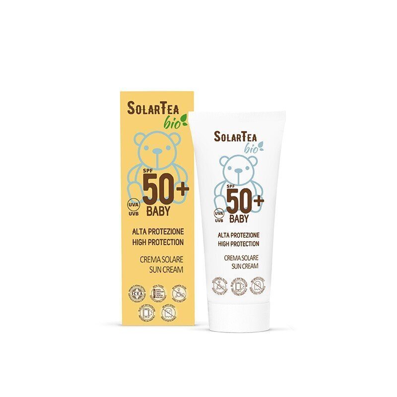 Stiprs sauļošanās līdzeklis Bema Baby SolarTeaBIO SPF 50 +, 100 ml цена и информация | Sauļošanās krēmi | 220.lv