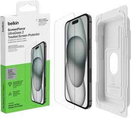 Защитная пленка Belkin ScreenForce UltraGlass 2 для Apple iPhone 16 Plus, iPhone 15 Plus и iPhone 14 Pro Max цена и информация | Аксессуары для телефонов | 220.lv