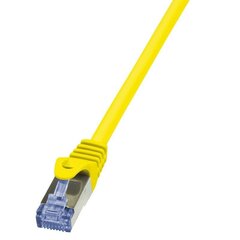 Кабель коммутатора LogiLink Cat.6A 10G S/FTP PIMF PrimeLine 10м желтый цена и информация | Кабели и провода | 220.lv