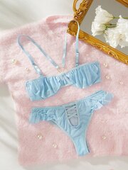 Cross Design Sexy Lingerie Set·Blue·L cena un informācija | Vīriešu zeķes | 220.lv