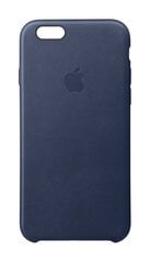 Telefona aizmugurējais apvalks priekš Apple iPhone 6s Plus Leather Case Midnight Blue cena un informācija | Telefonu vāciņi, maciņi | 220.lv