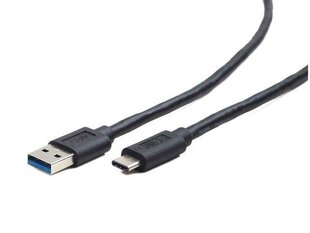 Кабель Gembird USB 3.0 для type-C (AM/CM), 1 м, черный цена и информация | Кабели и провода | 220.lv