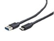 Kabelis Gembird USB 3.0 type-C (AM/CM), 1 m, melns цена и информация | Kabeļi un vadi | 220.lv