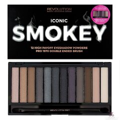 Acu ēnu komplekts Makeup Revolution London Iconic Smokey 13 g cena un informācija | Acu ēnas, skropstu tušas, zīmuļi, serumi | 220.lv