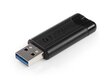 USB atmiņa Verbatim - PinStripe USB 3.0 Drive 64GB Black цена и информация | USB Atmiņas kartes | 220.lv