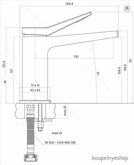 Izlietnes jaucējkrāns CERSANIT, CROMO цена и информация | Jaucējkrāni | 220.lv