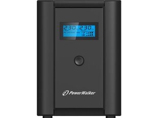 UPS Power Walker Line-Interactive 2200VA 2x SCHUKO, 2x IEC, RJ11/RJ45, USB, LCD цена и информация | Источники бесперебойного питания (UPS) | 220.lv