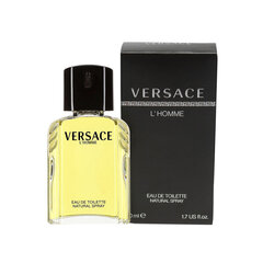 Versace L'Homme EDT для мужчин 50 ml цена и информация | Мужские духи | 220.lv