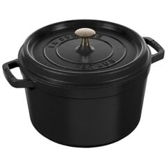 STAUB Apaļš augsts čuguna katls LA COCOTTE 4,8 l, melns цена и информация | Кастрюли, скороварки | 220.lv