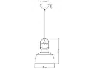 Piekaramā lampa NOOR, 21,5 cm, melna 2691 cena un informācija | Lustras | 220.lv