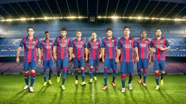 Komplekts EP Line FC Barcelona:edt 100 ml + dezodorants 150 ml cena un informācija | Vīriešu smaržas | 220.lv