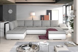 Stūra dīvāns NORE Giovanni, pelēks/smilšu krāsā цена и информация | Угловые диваны | 220.lv