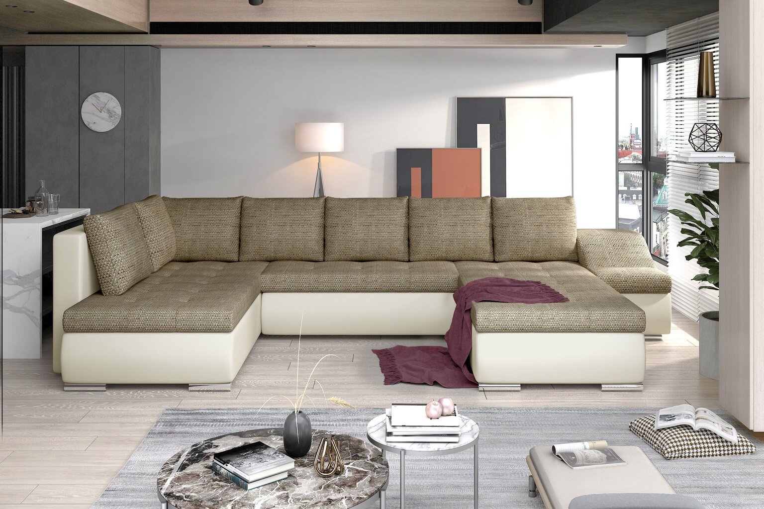 Universālais stūra dīvāns Giovanni cena un informācija | Stūra dīvāni | 220.lv