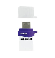 Integral flashdrive MICRO FUSION 16GB USB3.0 цена и информация | USB накопители | 220.lv