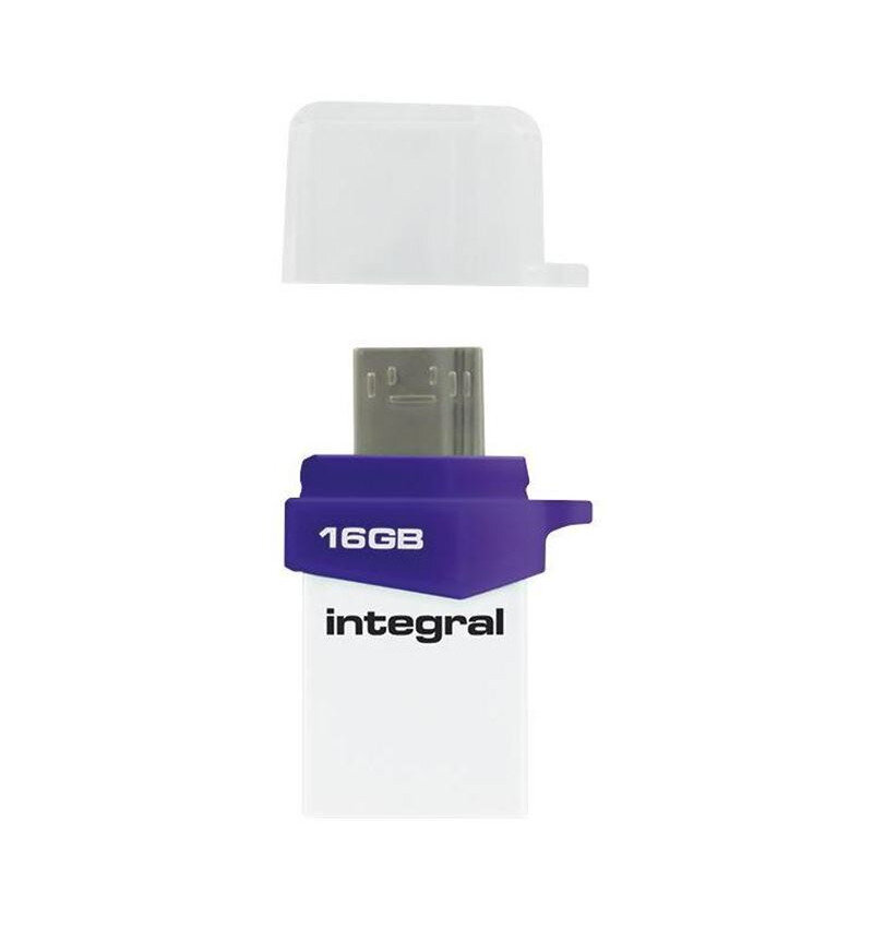 Integral flashdrive MICRO FUSION 16GB USB3.0 цена и информация | USB Atmiņas kartes | 220.lv