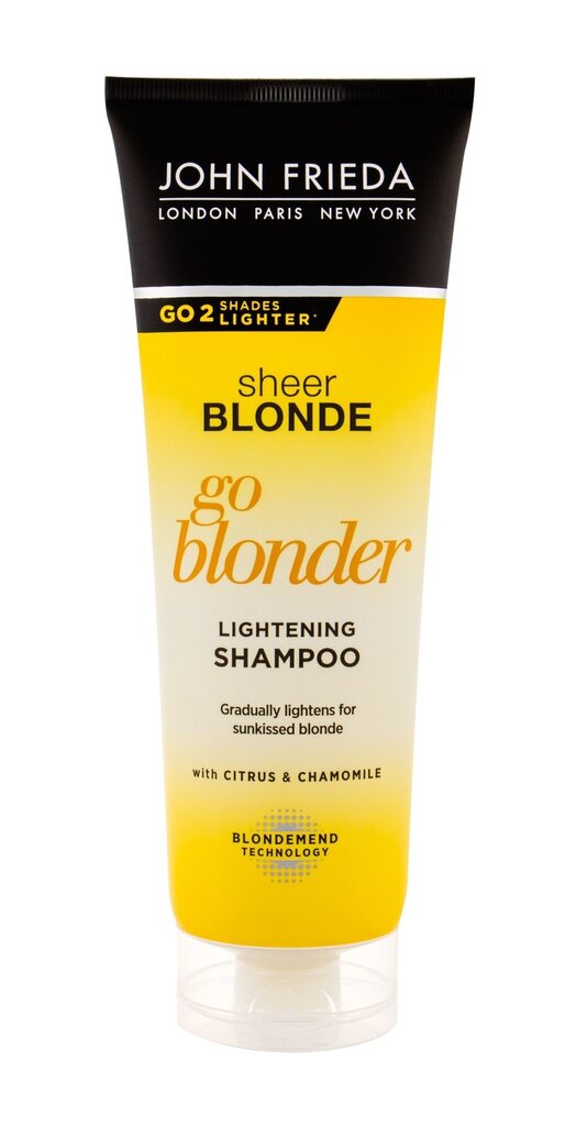 Šampūns gaišiem matiem John Frieda Sheer Blonde Go Blonder 250 ml cena un informācija | Šampūni | 220.lv