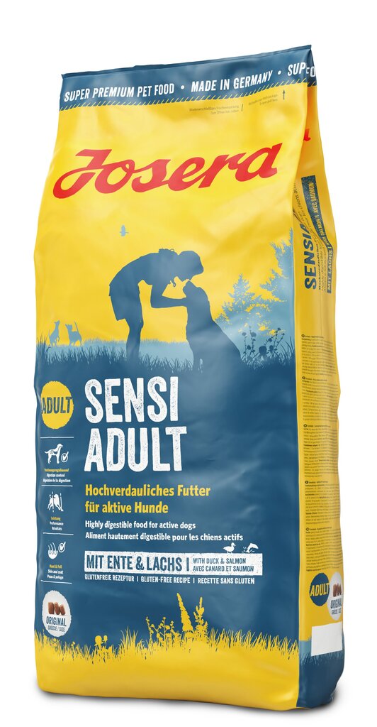 Sausā barība suņiem Josera Sensi Adult, 12.5 kg cena un informācija | Sausā barība suņiem | 220.lv